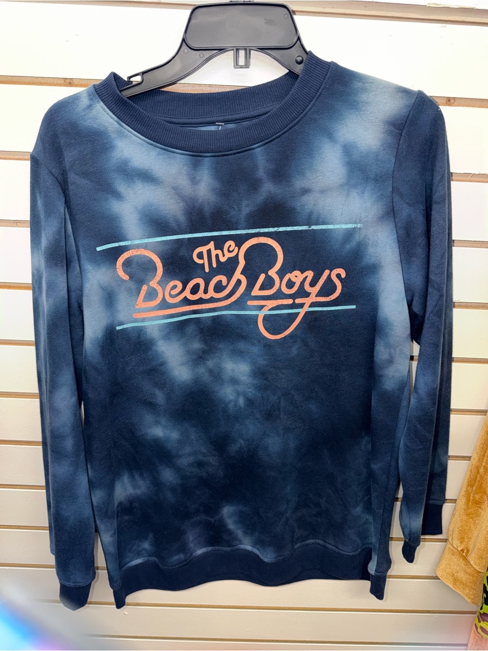 The Beach Boys Navy Tie-Dye Crewneck Sweatshirt